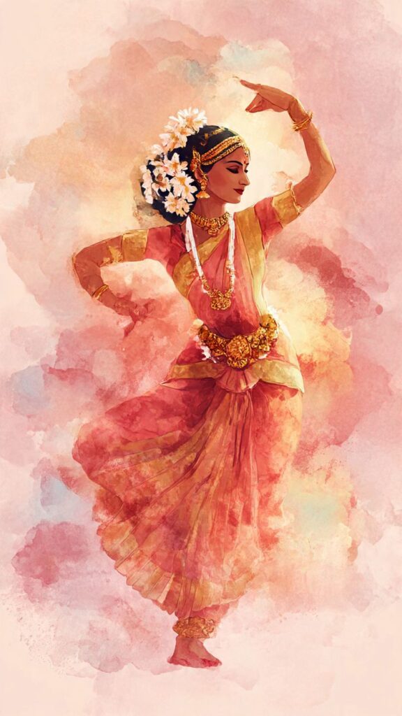 indian bharatanatyam dancer